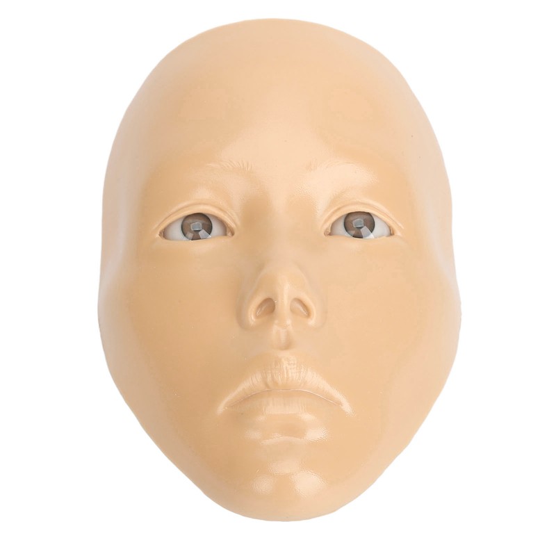 Makeup Practice Face with Plastic Stand 5D Silicone Full Face
