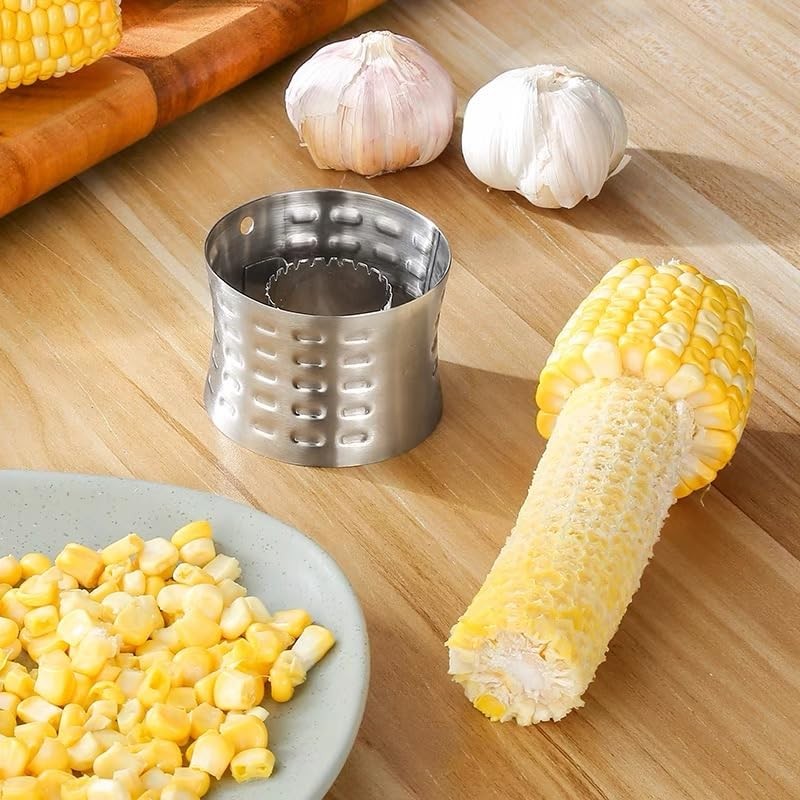 Corn Stripper Cutter, 2Pcs 304 Stainless Steel Corn Peeler, Labor