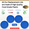 Klare Ware 4 Cup Replacement Lids/Covers for Pyrex 7201, Anchor