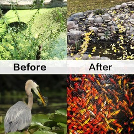 Meanchen Pond Netting 20 X 30 FT,Pond Netting for Leaves,Pond Cover Net Protects Koi Fish from Birds, Cats and Predators,Black