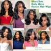 Urbansister Body Wave Bob Wig Human Hair 13x6 Hd Lace