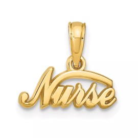 GlittersandGold 14k Nurse Pendant Bracelet Necklace