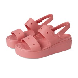 Crocs Women's Brooklyn 4U Low Wedges Sandal, Hot Blush, 8
