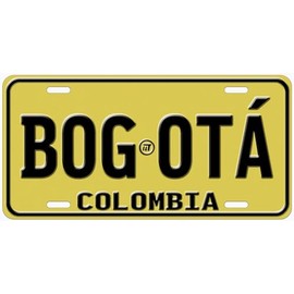 Colombia Bogota Flat Novelty Car Auto License Plate