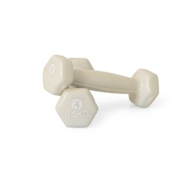 AFH-Webshop Gymnastic Dumbbells ,Neoprene, Dumbbells, Pair, Various Weights and Colours, beige