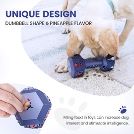 PETOPIA Dog Toys for Aggressive Chewers, Dog Chew Toy for Large Dogs, Indestructible Dog Toys for Large Dogs, Dog Training Toys for Large and Small Dogs, Dog Chew Toys (Dumbbell Dog Toys, Small)