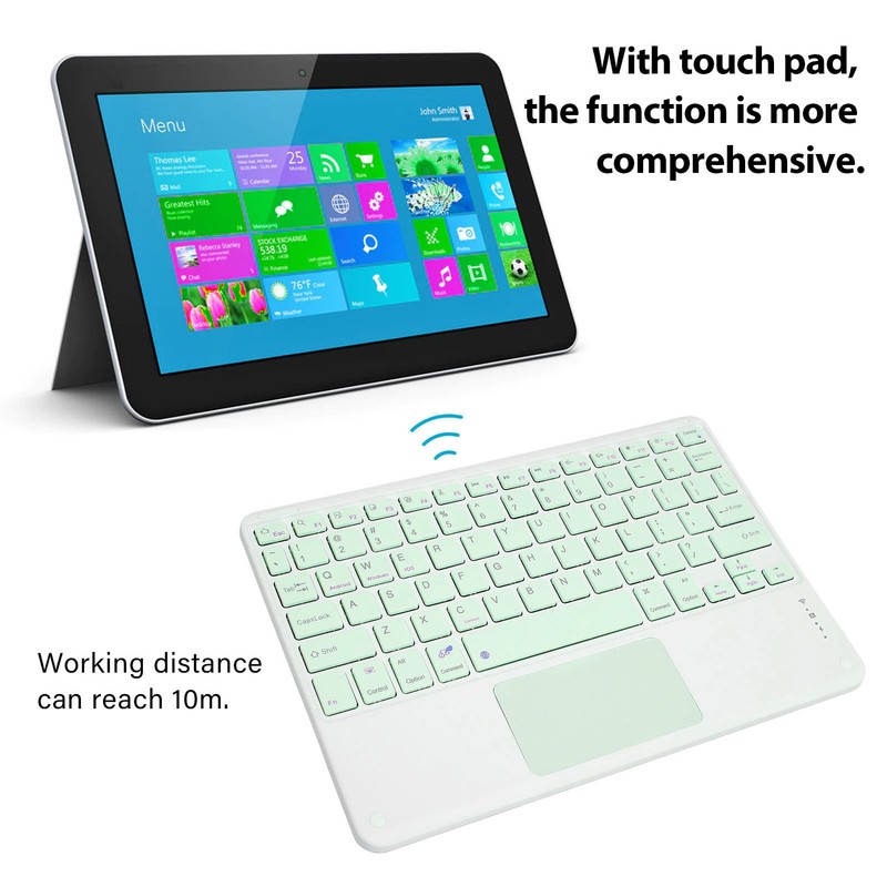 Bluetooth Keyboard with Touchpad 78 Keys Ultra Slim Silent Portable
