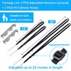2 PCS PD Catheter Holder with 4 PCS Adjustable Necklace