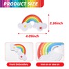 Luckforest 15 Pcs Rainbow Iron On Patches, Rainbow Cloud Embroidered