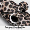 JDDRY 2PCS Car Seat Belt Cover,Leopard Printed Pu Leather Seat