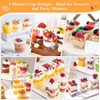 Tetutor 425 Pack Plastic Dessert Cups with Lids and Spoons,