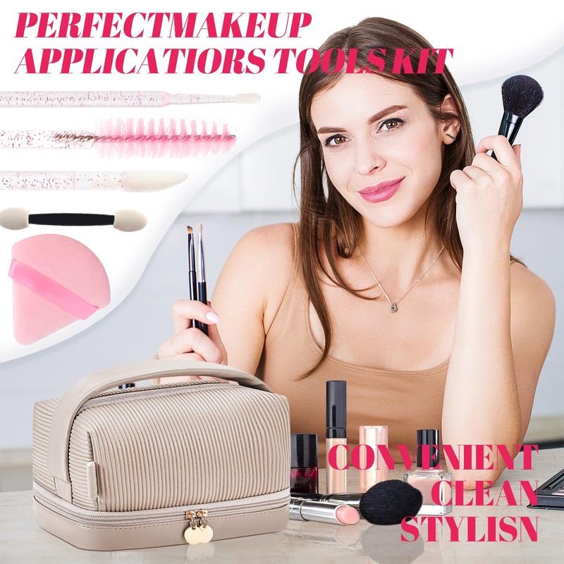 myaokue-up Kit de Aplicadores de Maquillaje Desechables de 206 Piezas: