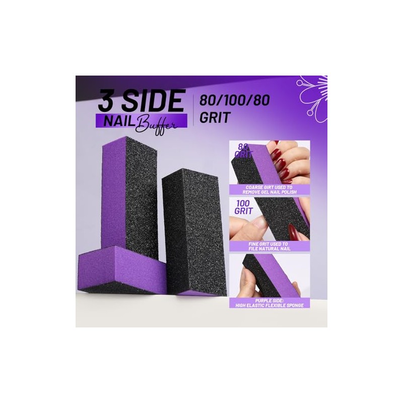 Fandamei Kit Para El Cuidado De Las Uñas, Limas Y