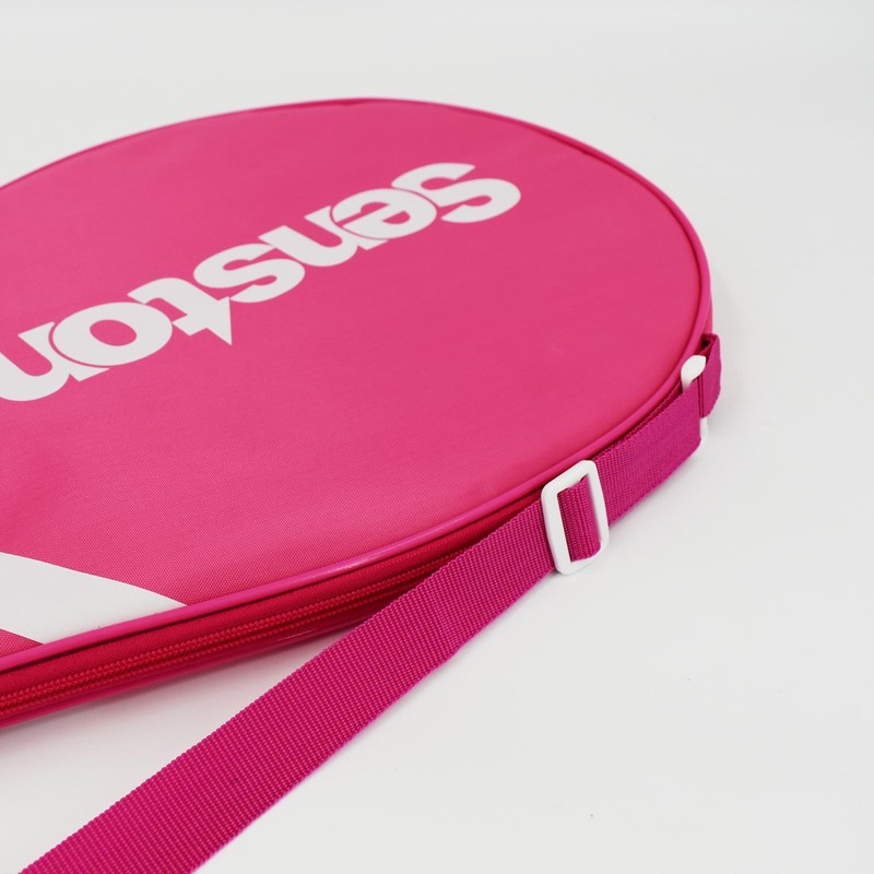 Senston Tennis Racket Tennis Bag with Adjustable Shoulder Strap Pink