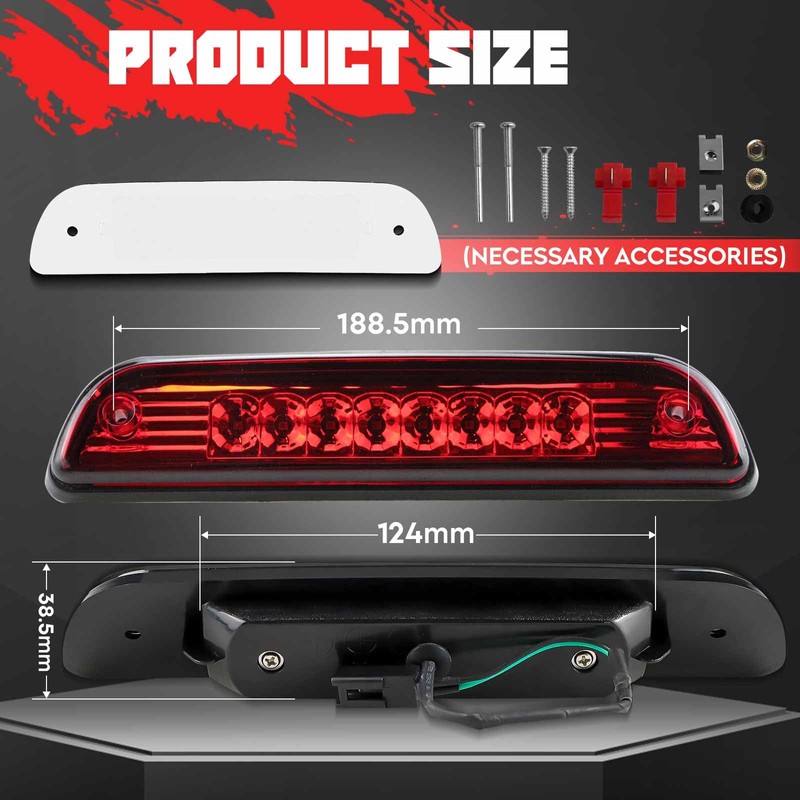 For 1995-2015 Toyota Tacoma High Mount LED 3rd Brake Light