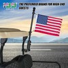 10L0L Golf Cart Flag Mount-Flag Holder Kit, 180 Degree Rotation