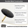 100 Pcs Black Drawing Pins Black Pins Round Head Metal