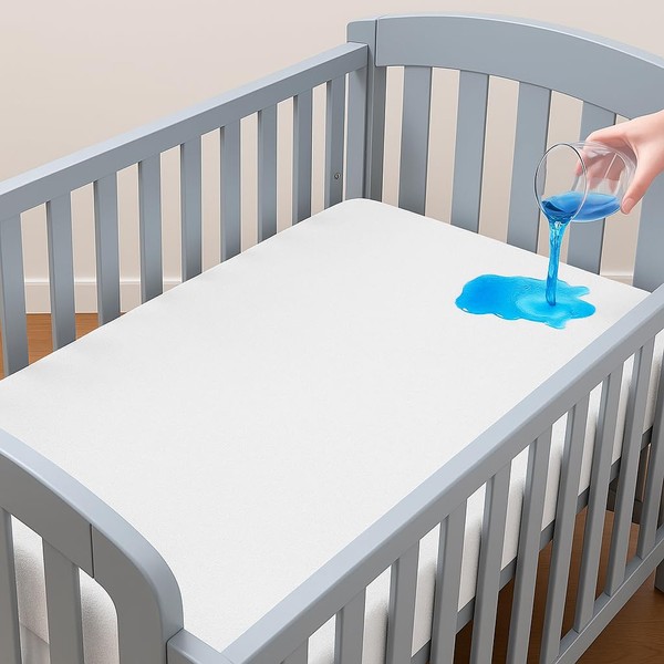 Crib Mattress Cover (52x28) for Baby Mattress - Waterproof Mattress