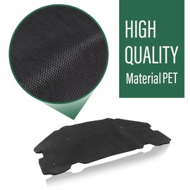 LQI Hood Insulation Pad 1/2" with Clips Compatible with GMC Sierra Pickup Trucks 2007-2013 Only Black 1pc