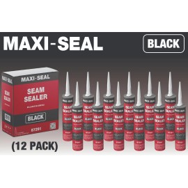 Maxi-Seal Polyurethane Seam Sealer Automotive - Black, 10.5oz Tube - 12 Pack