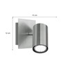 Trio Leuchten 802400107 Spotlight in Matt Nickel 1-Bulb Wall Spotlight