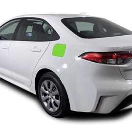 Gas Fuel Door Graphic Overlay Pre Cut Vinyl Decal Compatible with Toyota Corolla 2019 2020 2021 - Carbon Fiber Green