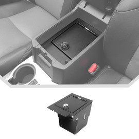 JeCar Built-in Center Console Safe Storage Organizers Fit for 2010-2023 Toyota 4Runner (with Combination Lock)