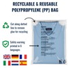 Clear Transparent Self Seal Garment Clothes Bags 9" x 12",