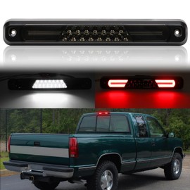 AUYICH LED Third Brake Light Compatible with Silverado Sierra OBS 1988-1998 C1500 C2500 C3500 K1500 K2500 K3500 3rd Brake Light, C10 Rear Center High Mount Stop Light, Roof Cargo Lamp, Smoked Lens