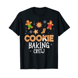 Christmas-Gingerbread Costume Kids-Cookie Baking Crew T-Shirt