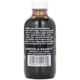 Morton & Bassett, Pure Vanilla Extract, Sugar Free, 4 Oz