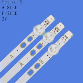 ZGKGLBDBYT 3 PCS LED Backlight Strip Bush Vestel 40 Inch LB40017 17DLB40VXR1 VES400UNDS-2D-N11 VES400UNDS-2D-N12 3V Compatible with LG TV Light Strip