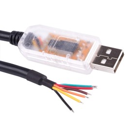 Suamdoen USB to RS485 Level Serial UART Converter Cable FT232RL Chipset 6 Way Wire End Stripped Cable USB-RS485-WE-1800-BT