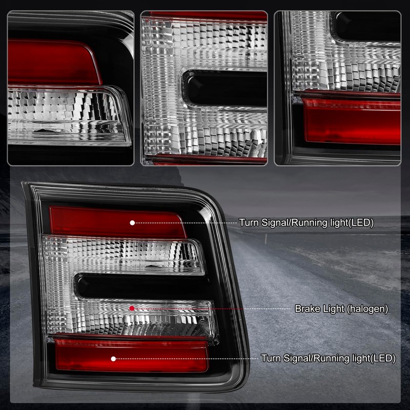 CNYGO Inner Tail Light Assembly Compatible with GMC Acadia 2013