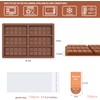 6 Cavities Chocolate Bar Mold Deep with 100pcs Storage Bags