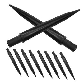 BESPORTBLE 10pcs Garden Ground Stake Replacement Plastic Solar Light Stakes for Outdoor Use 14 * 140mm Size