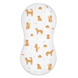 vvfelixl Baby Burp Cloths Labradoodle Dog Baby Newborn Cotton Burping Cloths Set Baby Washcloths 4 Pack