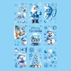 DXTXTJ 9 Sheets Christmas Window Stickers, Large Christmas Window Decorations,White