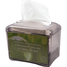 San Jamar H4004 Venue Table Top Mini Interfold Napkin Dispenser, 200-250 Capacity, 7-1/2" Width x 6-1/4" Height x 4-7/8" Depth, Black Pearl