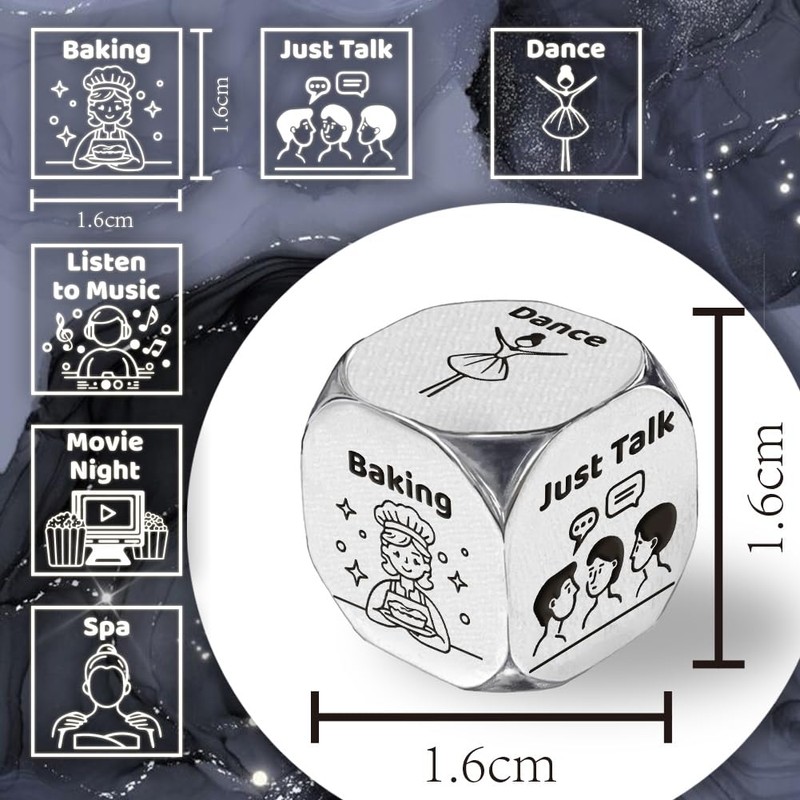 UNICRAFTALE 1 Set Activity Cubes Stress Relief Activity Decision Cube
