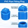 sourcing map 10Pcs 1/2 Inch PT Male Thread PVC Pipe