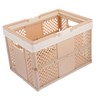 IWOWHERO Picnic Basket Portable Storage Bins Foldable Crate Stacking Basket