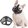 French Bulldog Muzzlem, Short Snout Dog Muzzle Adjustable Breathable Mesh