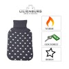 LB H&F Lilienburg Hot Water Bottle Cover Star Grey Modern