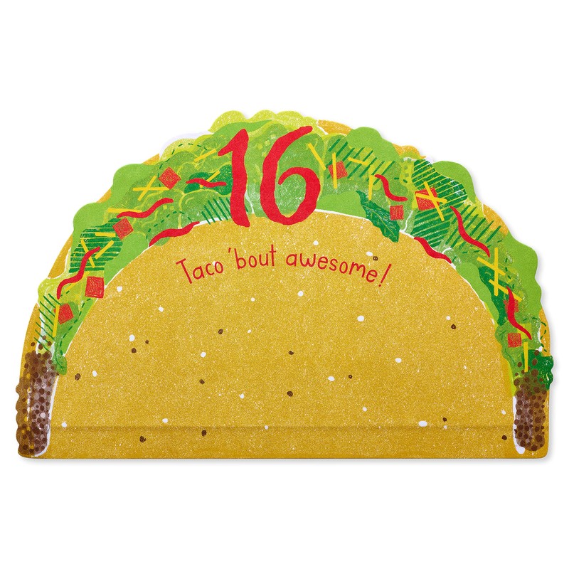 American Greetings 16th Birthday Card (Taco 'Bout Awesome)
