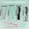 5 Piece Comb Set, Texture Comb, Curl Comb for Thick