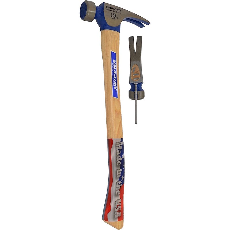 VAUGHAN CF2-HC California Framer Hammer, 19 oz Milled, Nail Starter,
