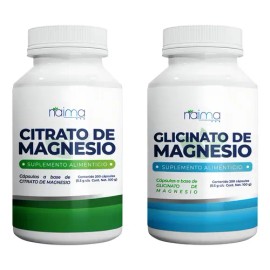 Pack Magnesio Naíma: Citrato y Glicinato en Cápsulas para Bienestar y Relajación