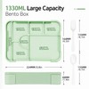 45 oz Leakproof Bento Lunch Box for Adults, Microwave Safe