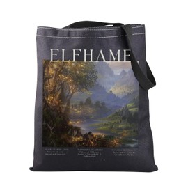 JNIAP Romantasy Gift The Cruel Prince Booktok Tote Bag Bookish Library Merch (Elfh-ame Tote Bag)